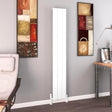 Eastbrook Panel Radiator Eastbrook Charlton Vertical Designer Radiator in Matt White 1800 x 280 / Electric Only