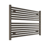 Tissino Ladder Rails Tissino Hugo2 Designer Towel Radiator in Matt Black 600 x 800 / Dual Fuel