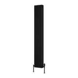 Reina Column Radiator Reina Hedingham Vertical Traditional Column Radiator 1800 x 285mm / Black