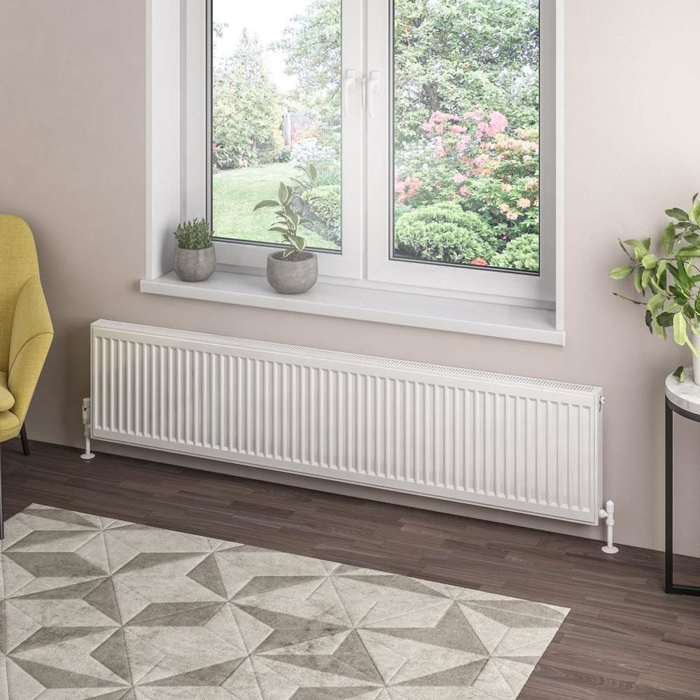 Aquarius Type 21 Compact Panel Radiator In Gloss White