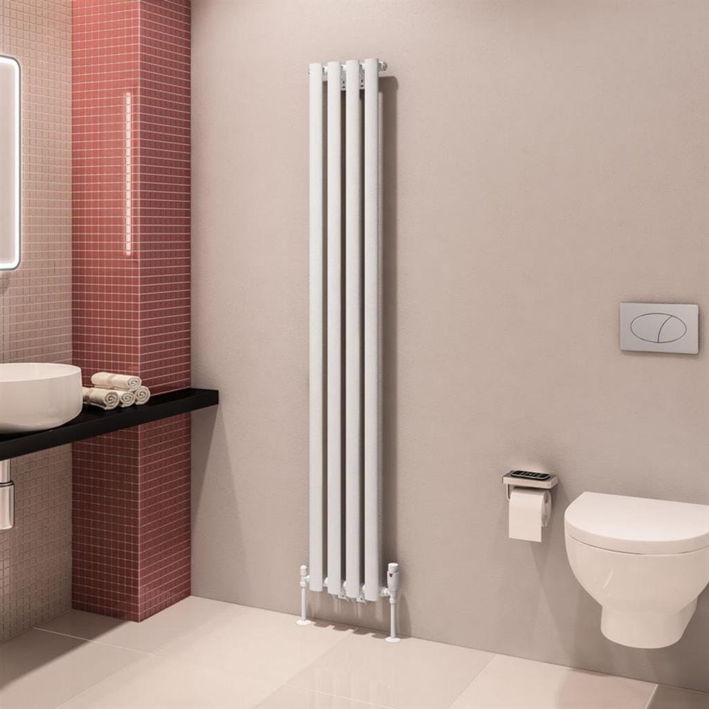 Eastbrook Panel Radiator Eastbrook Tunstall Vertical Designer Radiator - 1800 x 280mm - Matt White