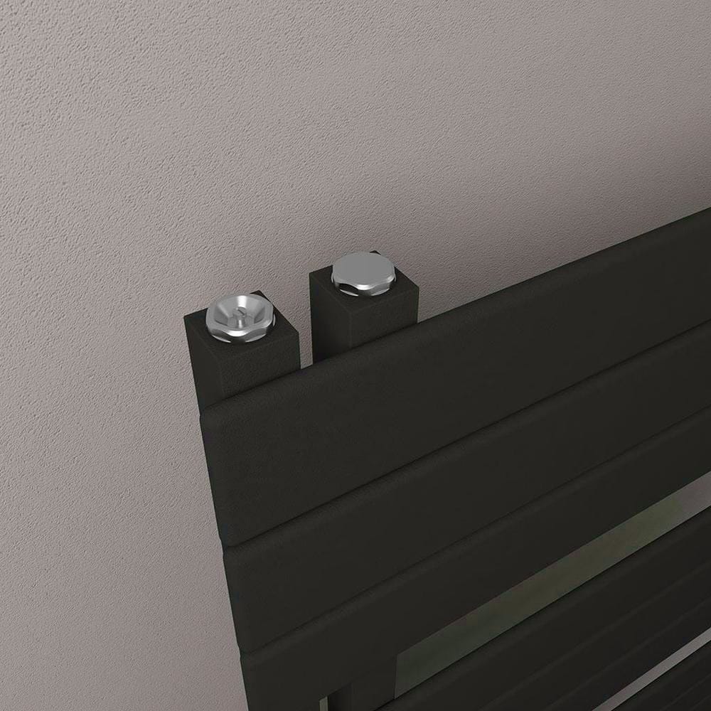 Eastbrook Designer Towel Radiator Eastbrook Helmsley Straight Vertical Designer Towel Rail in Matt Black