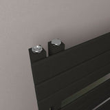 Eastbrook Designer Towel Radiator Eastbrook Helmsley Straight Vertical Designer Towel Rail in Matt Black