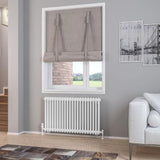 Eastbrook Column Radiator Eastbrook Rivassa Traditional 2 Column Radiator in Gloss White 600 x 1010 / Dual Fuel