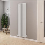 Eastbrook Column Radiator Eastbrook Murano Vertical Designer Radiator in Gloss White 1800 x 510mm