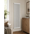 Aquarius Bathrooms Column Radiator Aquarius Foundry Vertical 2 Column Radiator in White 1500 x 425mm