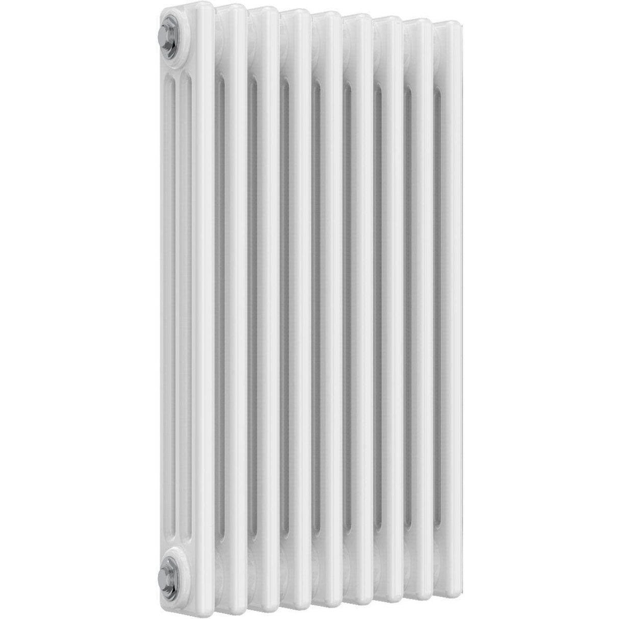 Aquarius Bathrooms Column Radiator Aquarius Foundry Horizontal 3 Column Radiator in White 750mm x 425mm