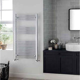 Vogue Ladder Rails Vogue Axis Straight Ladder Towel Rail in Chrome 600 x 600 / Electric Only
