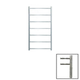JIS Ladder Rail JIS Sussex Pevensey Vertical Stainless Steel Heated Towel Rail Polished Chrome / Electric Only with Cylindrical Adjustable Element