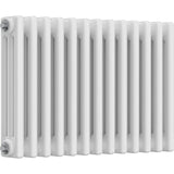 Aquarius Bathrooms Column Radiator Aquarius Foundry Horizontal 3 Column Radiator in White 400mm x 605mm