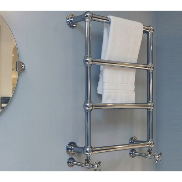 Vogue Traditional Towel Radiators Vogue Ballerina Traditional Straight Wall Mounted Heated Towel Rail in Chrome
