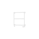 Eastbrook Traditional Towel Rail Eastbrook Stour Vertical Traditional Heated Towel Rail in Matt White 690 x 600 / Dual Fuel