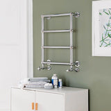 Vogue Traditional Towel Radiator Vogue Ballerina Traditional Straight Wall Mounted Heated Towel Rail in Chrome