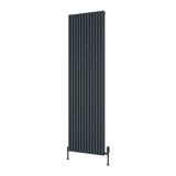 Reina Panel Radiator Reina Albano Central Heating Vertical Designer Radiator Anthracite / 1800 x 510mm
