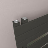 Eastbrook Designer Towel Radiator Eastbrook Helmsley Straight Vertical Designer Towel Rail in Matt Black