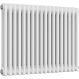Aquarius Bathrooms Column Radiator Aquarius Foundry Horizontal 2 Column Radiator in White 600mm x 830mm