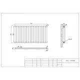 Aquarius Bathrooms Column Radiator Aquarius Athens Single Horizontal Column Radiator in White