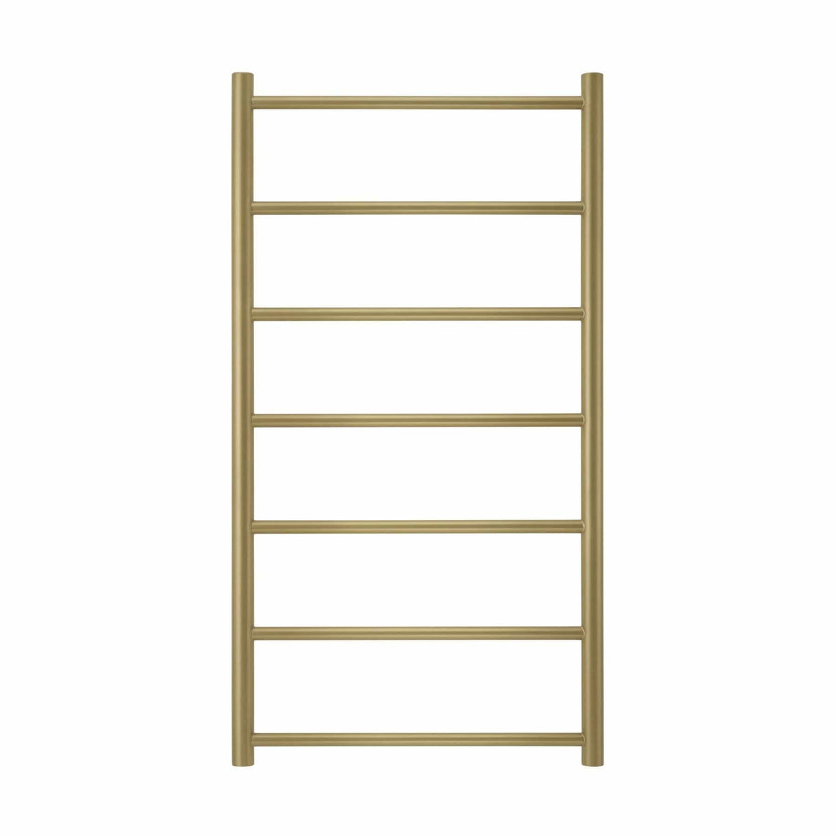 JIS Ladder Rail JIS Sussex Pevensey Vertical Stainless Steel Heated Towel Rail Brushed Brass / Central Heating