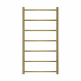 JIS Ladder Rail JIS Sussex Pevensey Vertical Stainless Steel Heated Towel Rail Brushed Brass / Central Heating