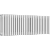 Aquarius Bathrooms Column Radiator Aquarius Foundry Horizontal 4 Column Radiator in White 400mm x 1190mm