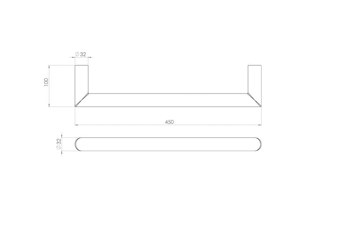 Saneux Designer Towel Radiator Saneux Ember Solo Dry Electric Towel Rail