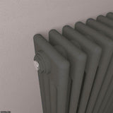 Eastbrook Column Radiator Eastbrook Rivassa Traditional 4 Column Radiator in Matt Anthracite