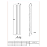 Aquarius Bathrooms Column Radiator Aquarius Athens Double Vertical Column Radiator