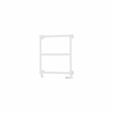 Eastbrook Traditional Towel Rail Eastbrook Stour Vertical Traditional Heated Towel Rail in Matt White 690 x 600 / Electric Only