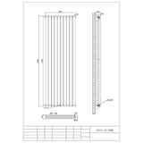 Aquarius Bathrooms Column Radiator Aquarius Athens Double Vertical Column Radiator