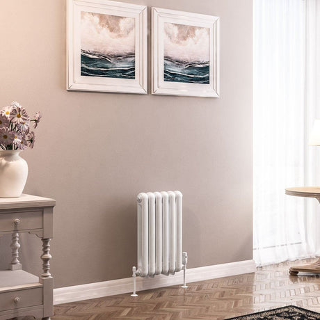 Eastbrook Column Radiators Eastbrook Rubano Straight Horizontal Traditional Column Radiator in Matt Anthracite