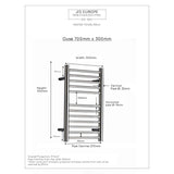 JIS Ladder Rail JIS Sussex Ouse Vertical Stainless Steel Heated Towel Rail