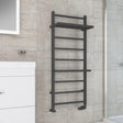 Eastbrook Designer Towel Radiator Eastbrook Launton Straight Vertical Heated Towel Rail in Matt Anthracite