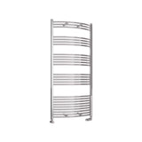 Eastbrook Ladder Rail Eastbrook Wendover Curved Vertical Heated Towel Rail - 1600 x 750mm in Chrome