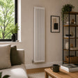 Aquarius Bathrooms Column Radiator Aquarius Foundry Vertical 3 Column Radiator in White 1800mm x 515mm