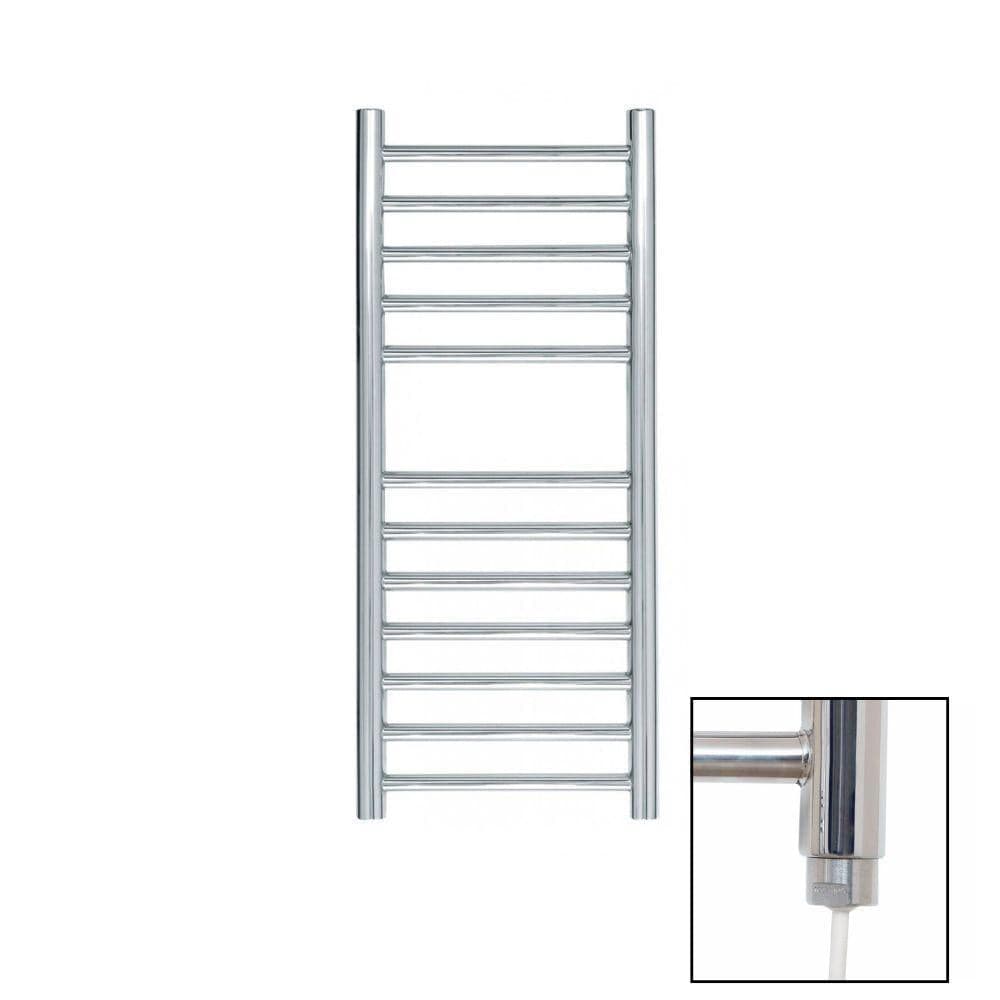 JIS Ladder Rail JIS Sussex Ouse Vertical Stainless Steel Heated Towel Rail 700 x 300mm / Electric Only / Polished Chrome