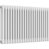 Aquarius Bathrooms Column Radiator Aquarius Foundry Horizontal 3 Column Radiator in White 600mm x 965mm