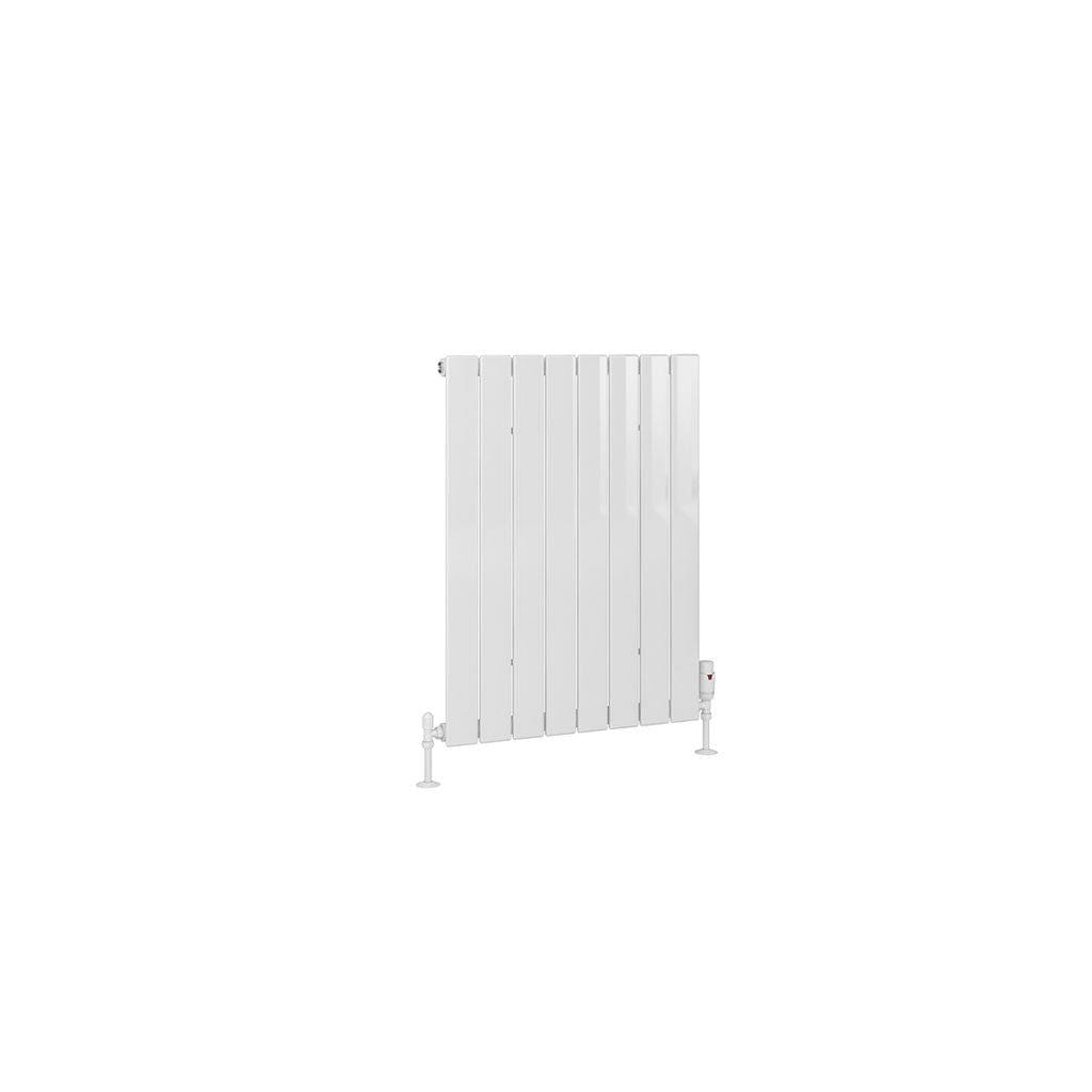 Totally Rads Ladder Rails Eastbrook Wendover Curved Vertical Heated Towel Rail in White