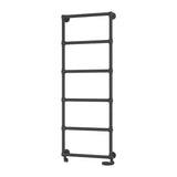 Eastbrook Traditional Towel Rail Eastbrook Stour Vertical Traditional Heated Towel Rail in Anthracite 1550 x 600 / Dual Fuel