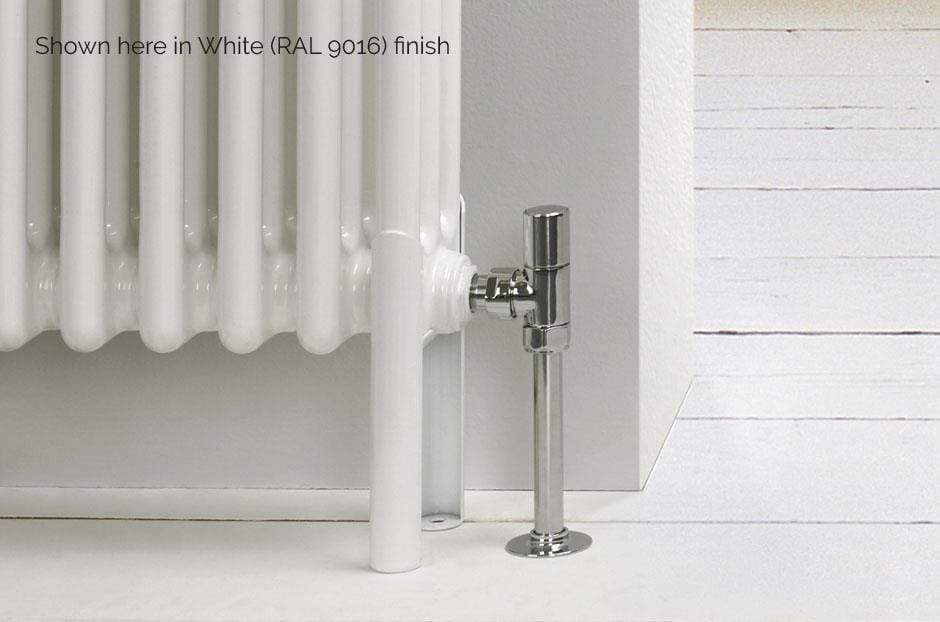 MHS Radiators Column Radiator MHS Multisec Traditional 3 Column Radiator in Traffic White