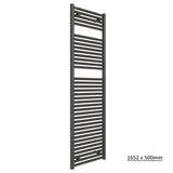 Tissino Ladder Rails Tissino Hugo2 Designer Towel Radiator in Arabica 1652 x 500 / Central Heating