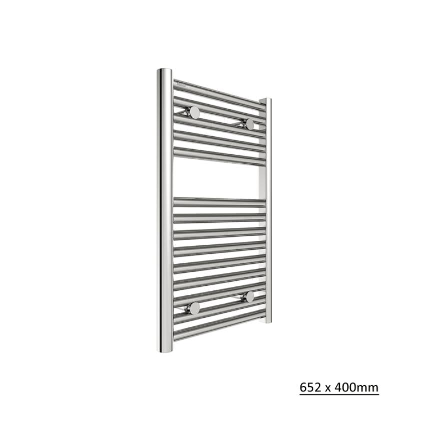 Tissino Ladder Rails Tissino Hugo2 Designer Towel Radiator in Chrome 652 x 400 / Central Heating