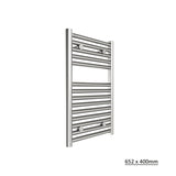 Tissino Ladder Rails Tissino Hugo2 Designer Towel Radiator in Chrome 652 x 400 / Central Heating