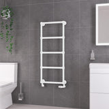 Eastbrook Traditional Towel Rail Eastbrook Stour Vertical Traditional Heated Towel Rail in Matt White