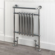 Eastbrook Inset Radiator Eastbrook Ampney Vertical Traditional Radiator Heated Towel Rail - 940mm x 674mm - Chrome