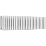 Aquarius Bathrooms Column Radiator Aquarius Foundry Horizontal 6 Column Radiator in White 300mm x 1190mm