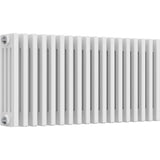 Aquarius Bathrooms Column Radiator Aquarius Foundry Horizontal 4 Column Radiator in White 400mm x 830mm