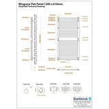Eastbrook Flat Panel Radiator Eastbrook Wingrave Flat Panel Radiator In Matt Anthracite