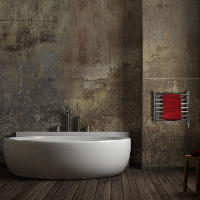JIS Ladder Rail JIS Sussex Buxted Horizontal Stainless Steel Heated Towel Rail