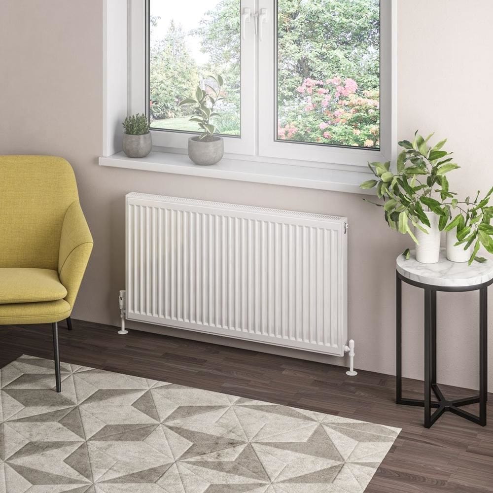 Aquarius Bathrooms Type 21 Aquarius Type 21 Compact Panel Radiator In Gloss White 600 x 1100mm