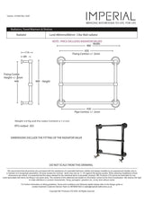 Imperial Traditional Towel Rail Imperial Lund Traditional Wall Mounted Heated Towel Rail in Polished Nickel